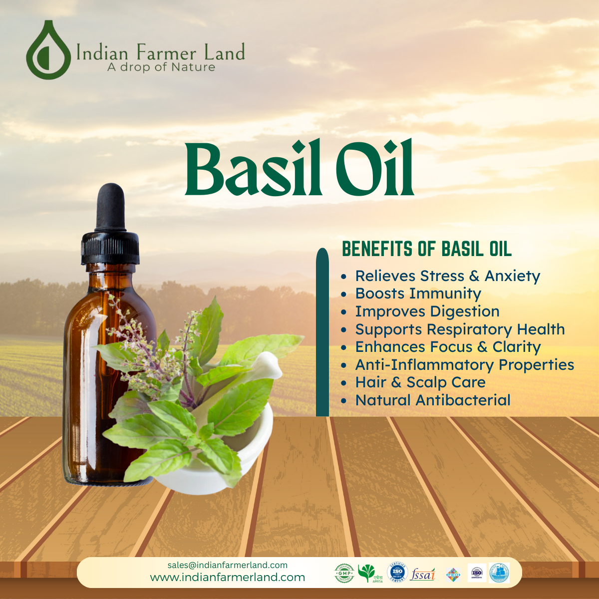 469 - Indian Farmer Land - Essential Oil Manufacturers and Exporters 469