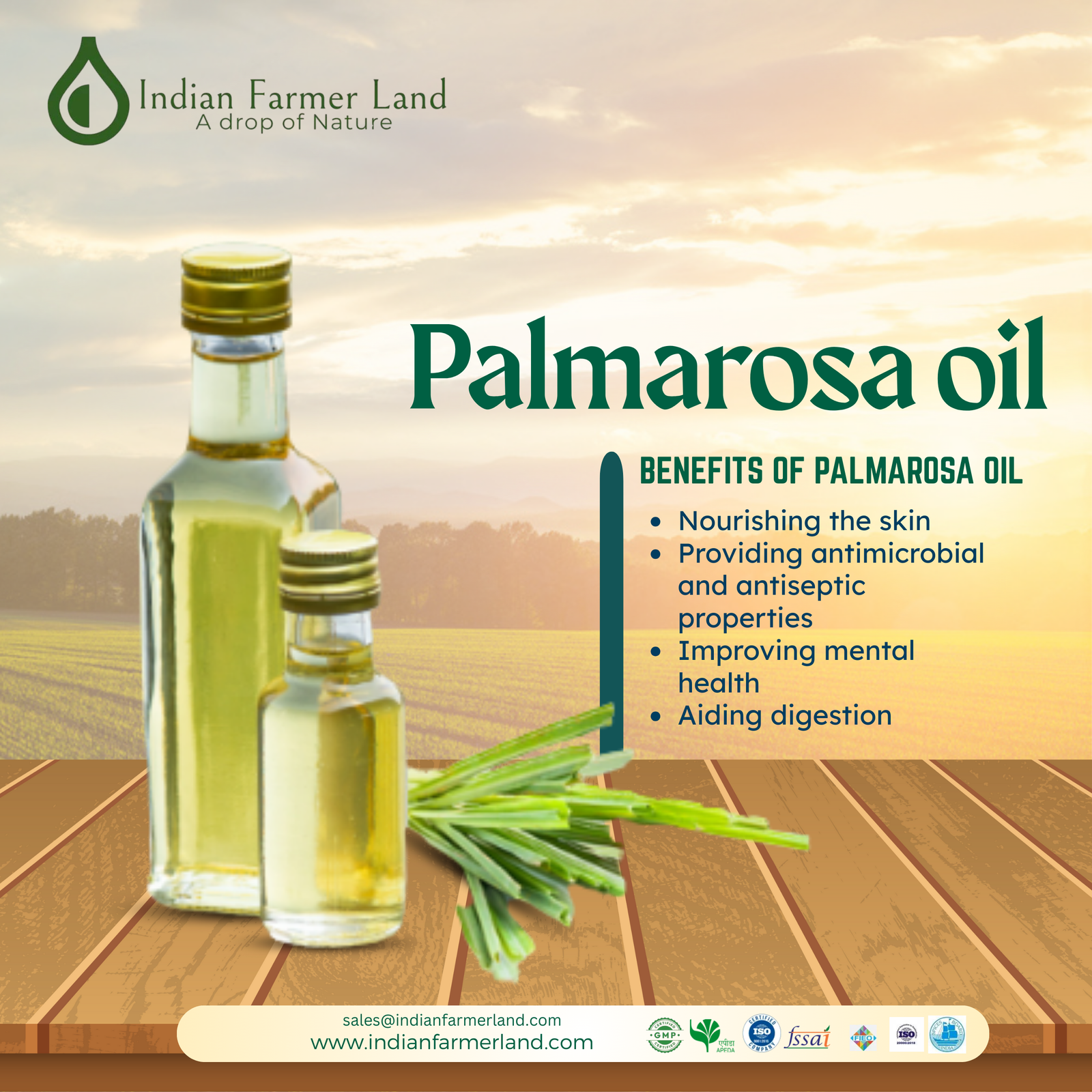 329 - Indian Farmer Land - Essential Oil Manufacturers and Exporters
