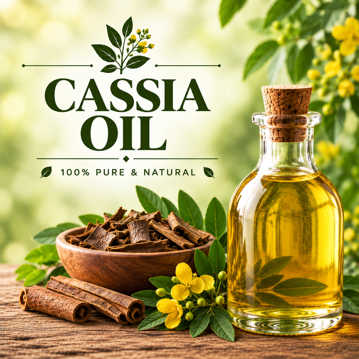 Cassia Oil for Food, Fragrance, Cosmetics and Personal Care Applications