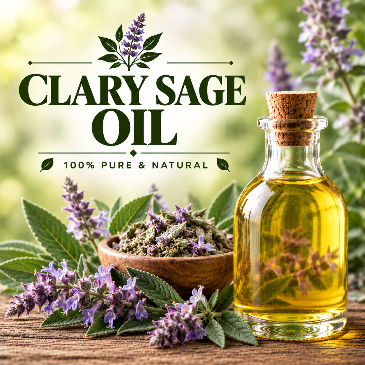 Clary Sage Oil for Skincare, Cosmetics, Fragrance and Aromatherapy