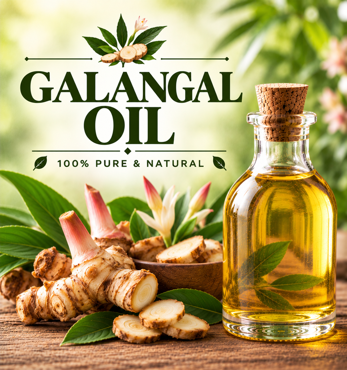 Galangal Oil for Food, Cosmetics, Fragrance and Aromatherapy