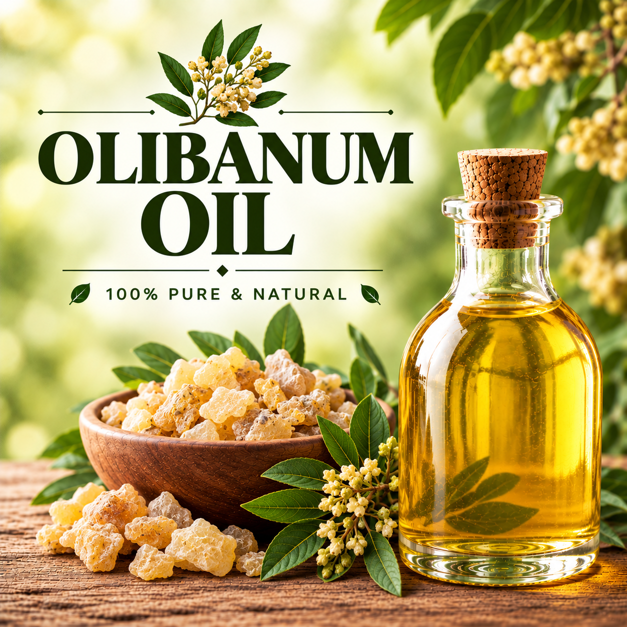 Olibanum Oil for Skincare, Cosmetics, Fragrance and Aromatherapy