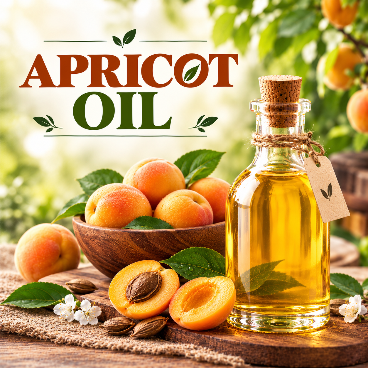 Apricot Oil for Skincare, Hair Care, Cosmetics and Personal Care