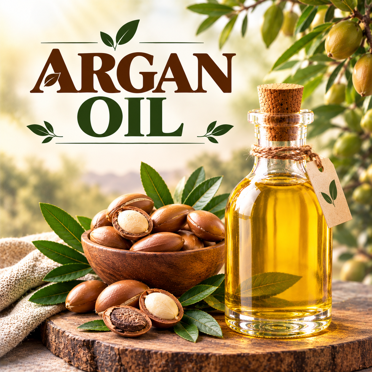 Argan Oil for Skincare, Hair Care, Cosmetics and Personal Care