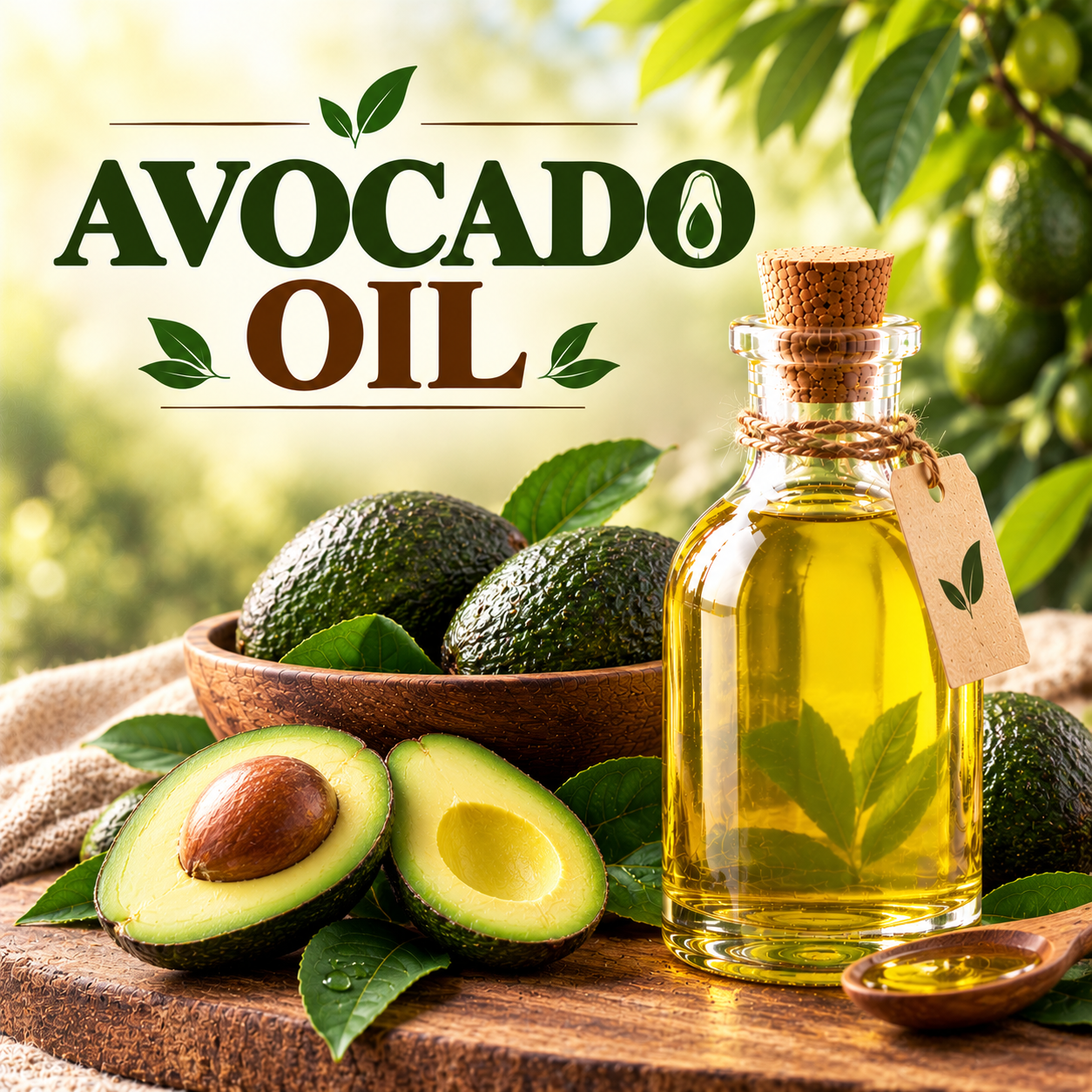 Avocado Oil for cosmetic, skincare, hair care and personal care formulations.