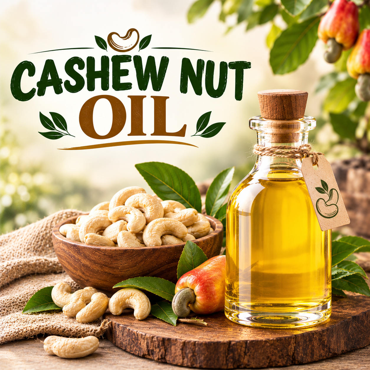 Cashew Nut Oil and Cashew Nuts for Ingredient Applications