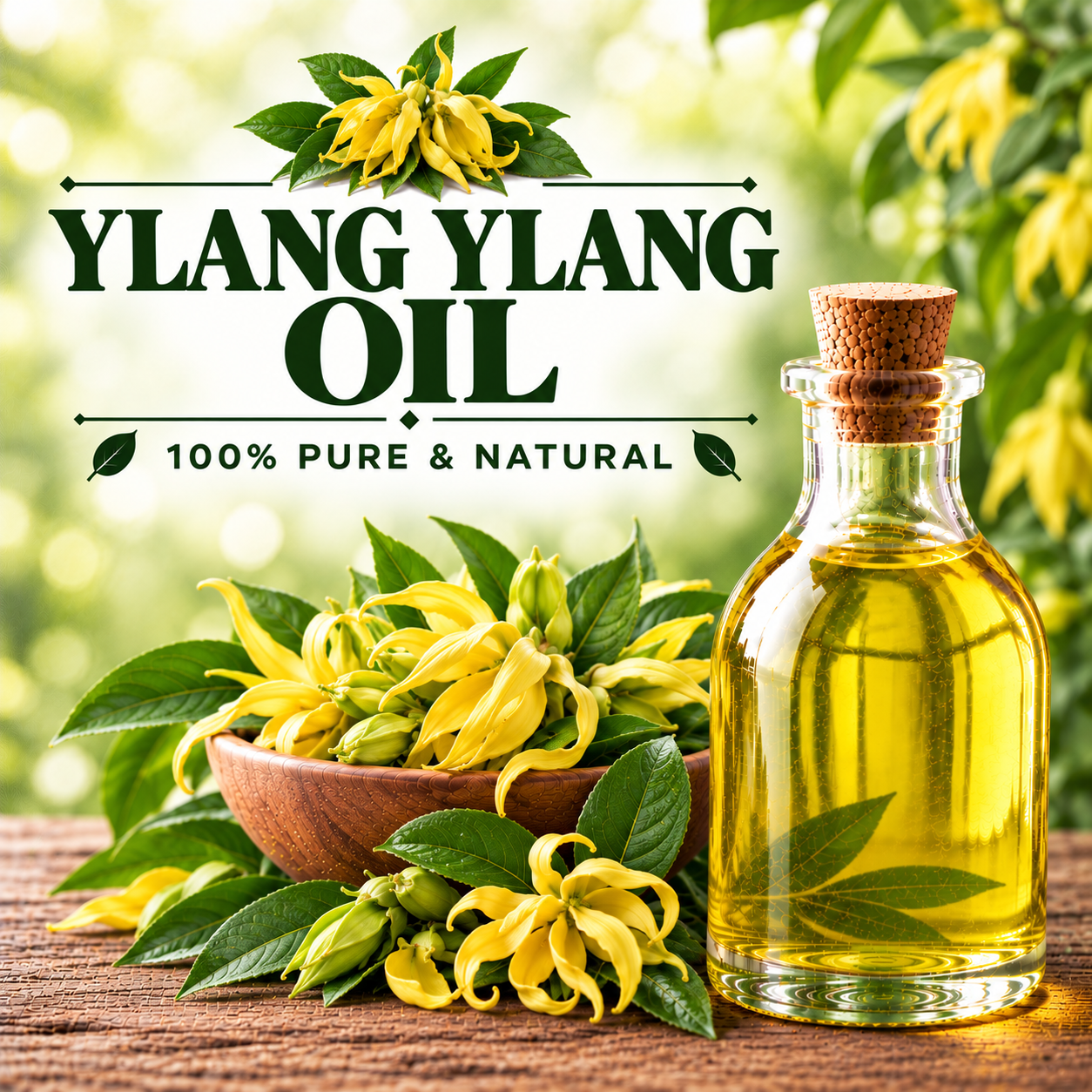 Ylang Ylang Oil for Perfume, Cosmetics, Skincare and Hair Care